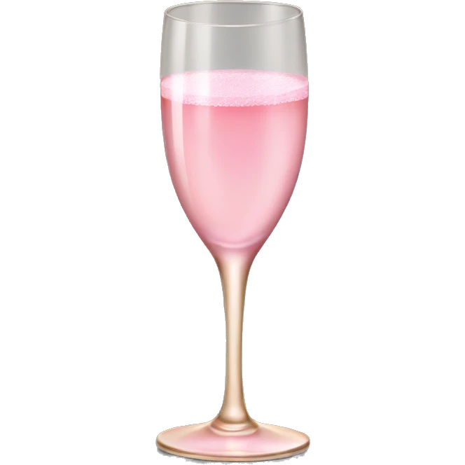 pink champagne glass emoji