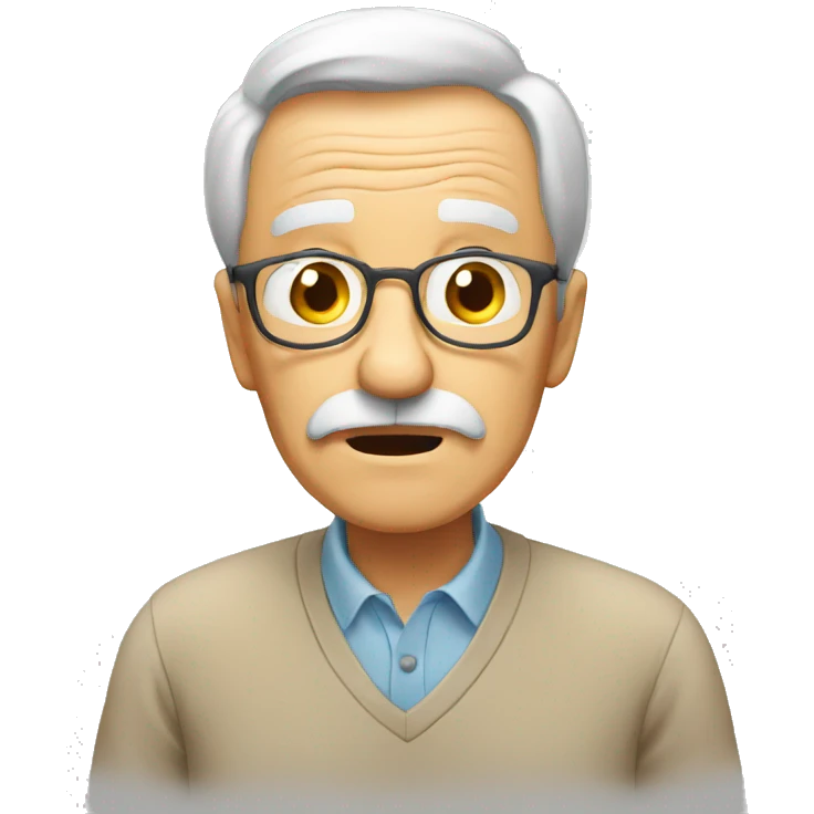 confused elderly emoji