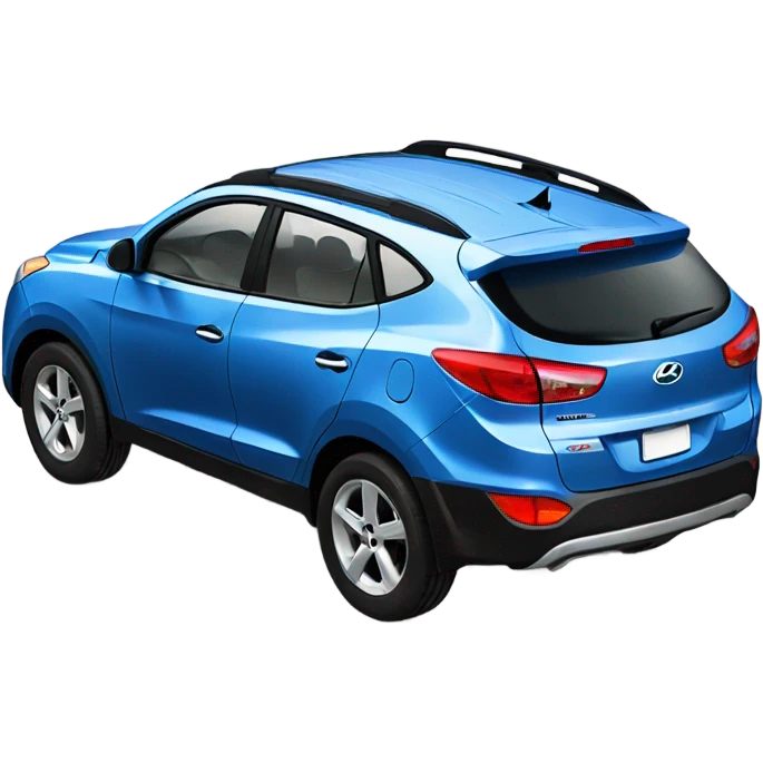 Blue Hyundai Tucson 2007 emoji