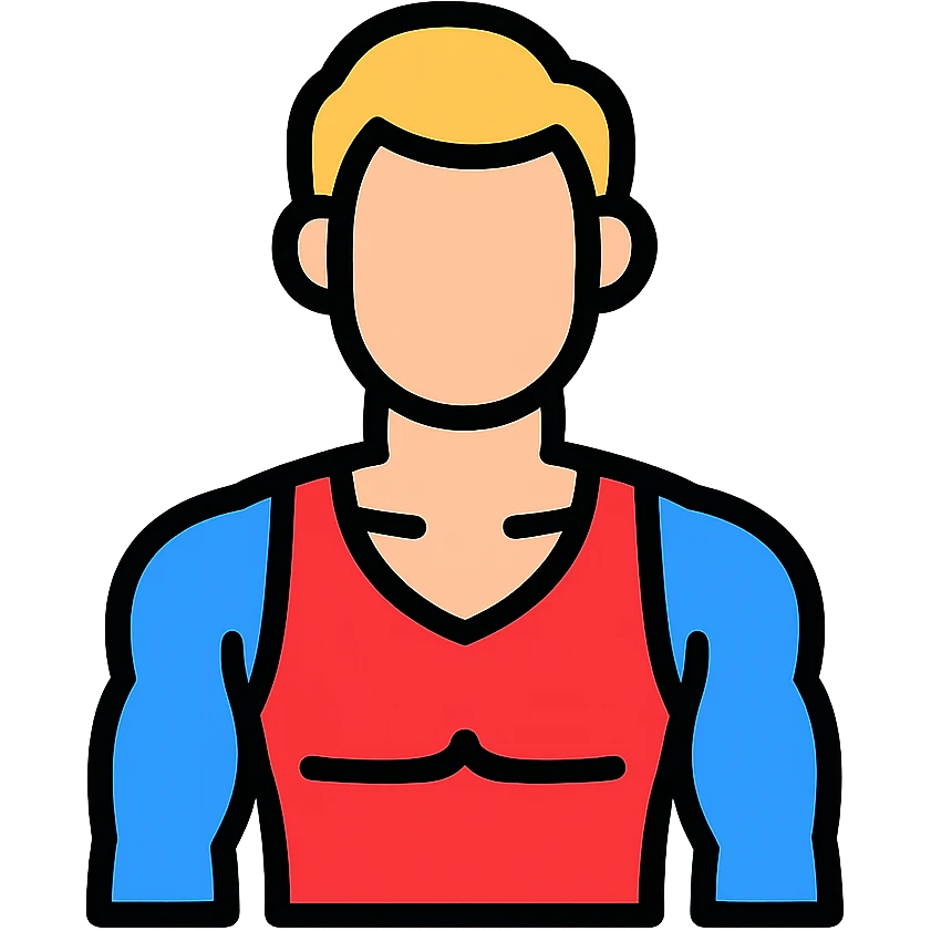 sportsmans upper front body emoji
