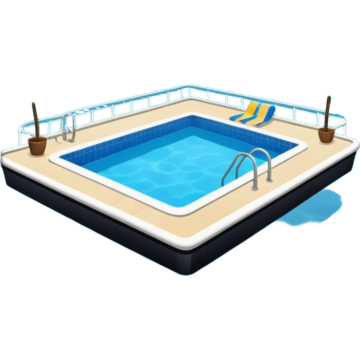 swimming pool in a cruise emoji