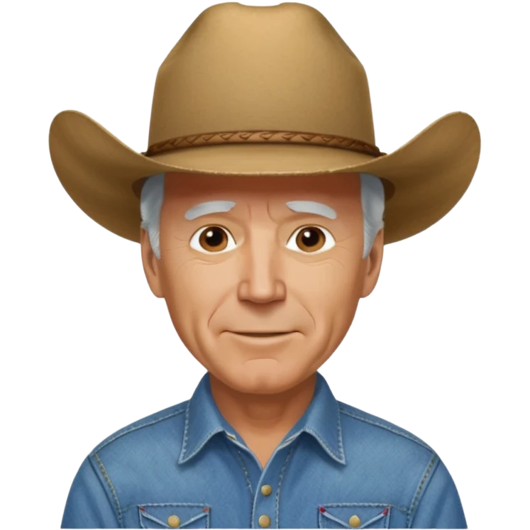 Joe Biden as a cowboy emoji