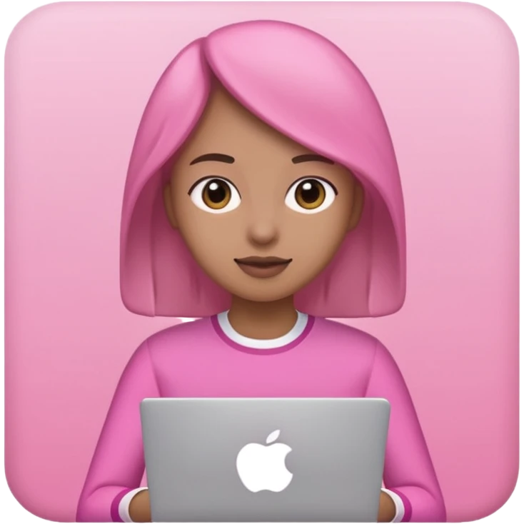 video meeting pink  emoji