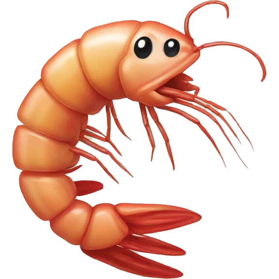 shrimp biting its lip  emoji