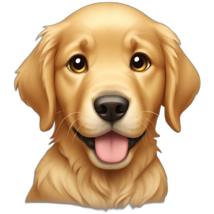 puppy golden retriever emoji