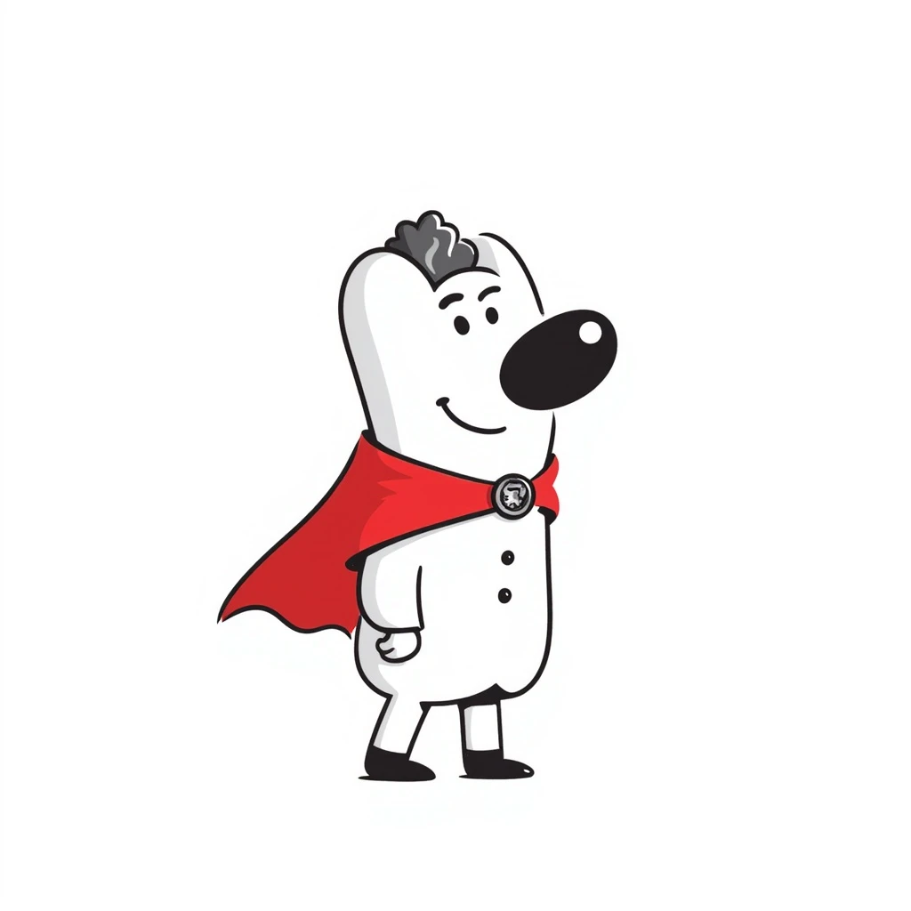 hot dog wearing a red cape emoji