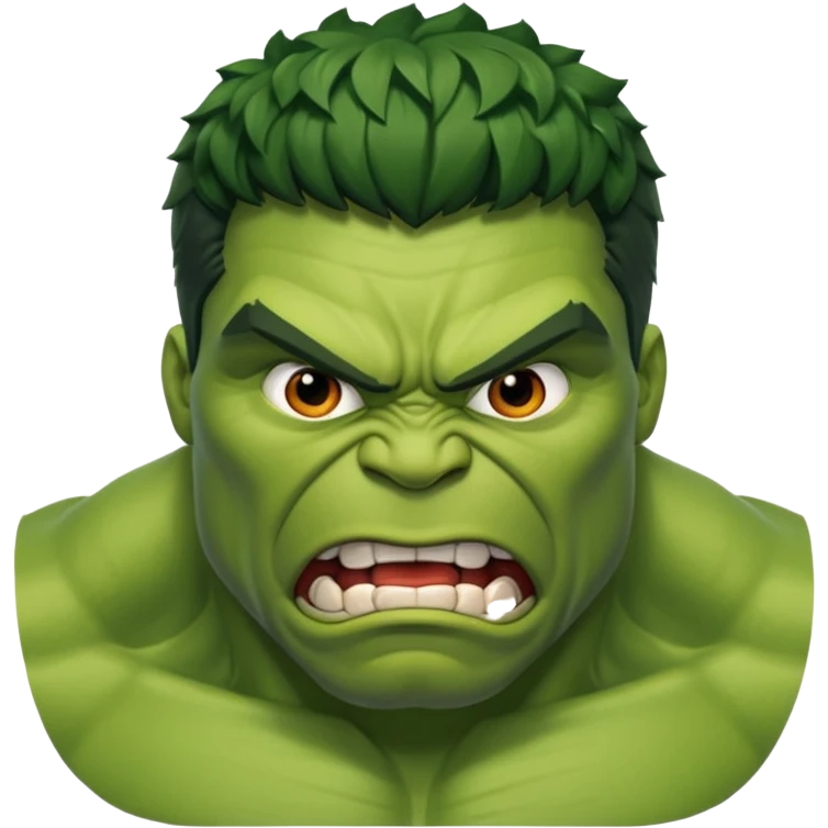 Make a pic of hulk  emoji
