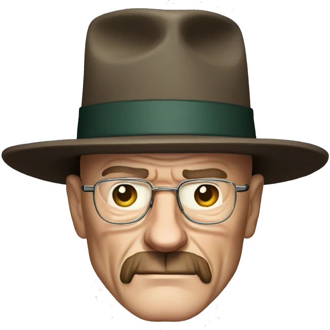 walter white with a hat emoji