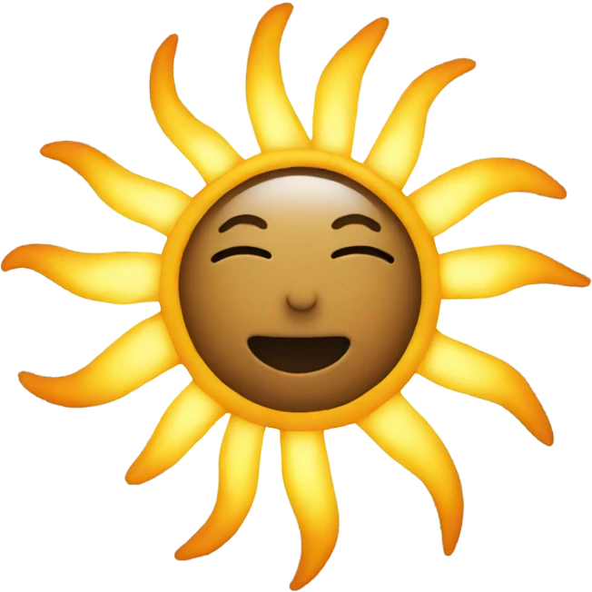 The sun emoji