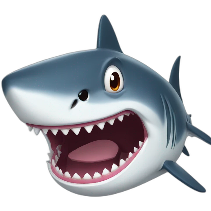 scary shark emoji