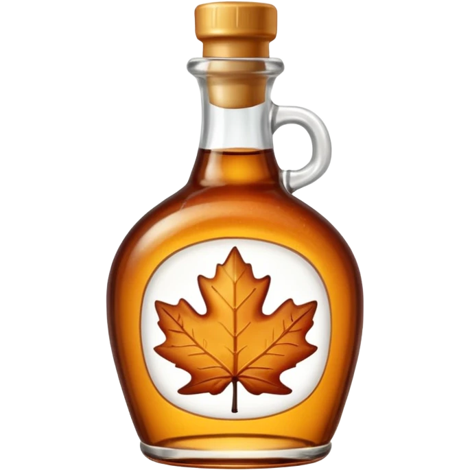 Cute bottle of maple syrup emoji