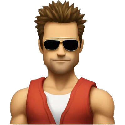 Tyler Durden's pumped up emoji