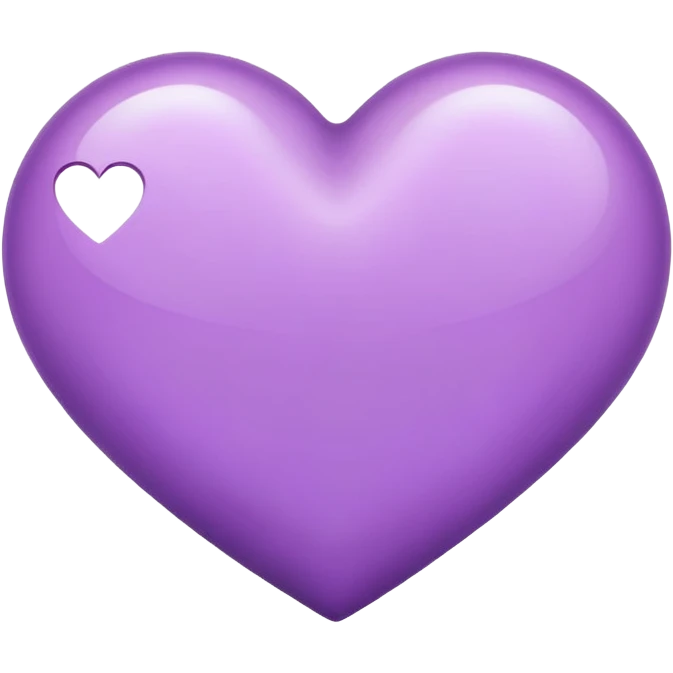 lilac heart emoji