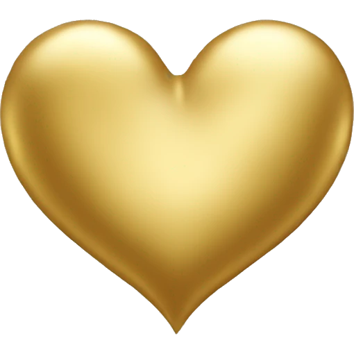 Gold heart emoji