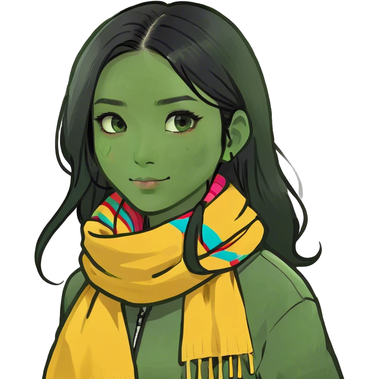 A half long black hair Taiwanese girl who doesn’t want to leave Istanbul emoji