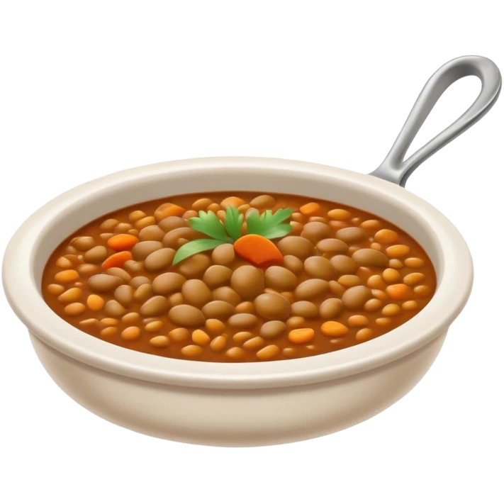 Cinematic Realistic Dal Dish Emoji, featuring a hearty lentil stew with aromatic spices rendered with lifelike textures and warm, comforting lighting. emoji