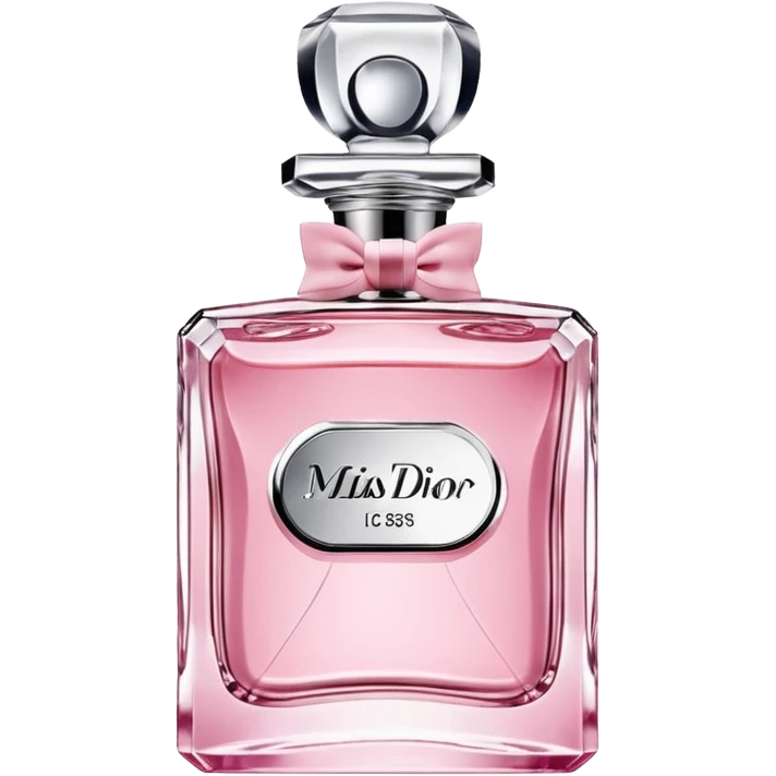 Miss Dior perfume bottle, classic, floral accent emoji