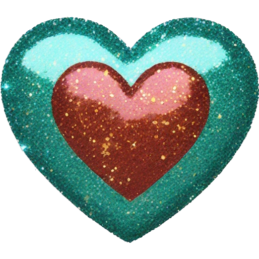 glittery heart emoji