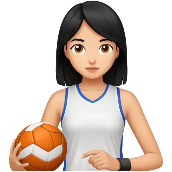 differemt girlhood hobbies, sports, art black hair tanned emoji