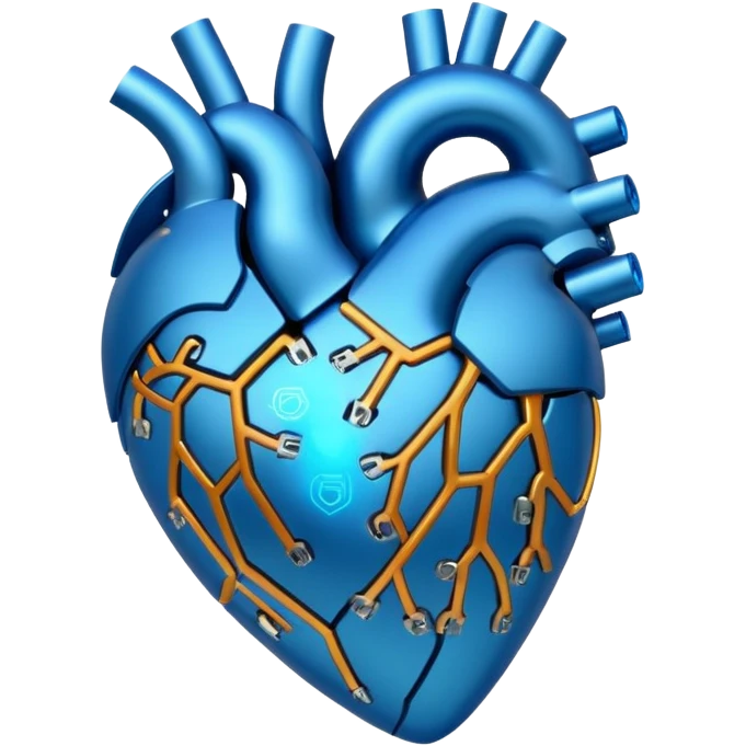 technology themed heart emoji