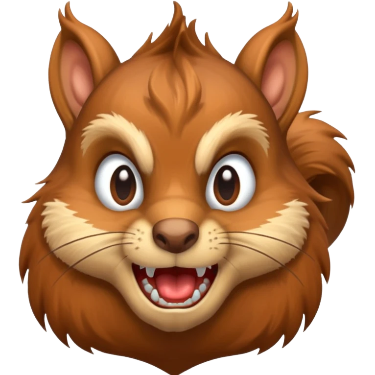 Angry squirrel emoji