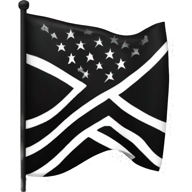 Black flag with the Union emblem emoji