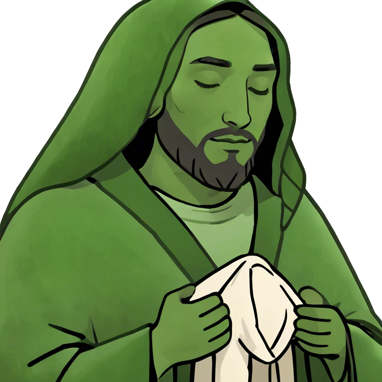Jesus praying  emoji
