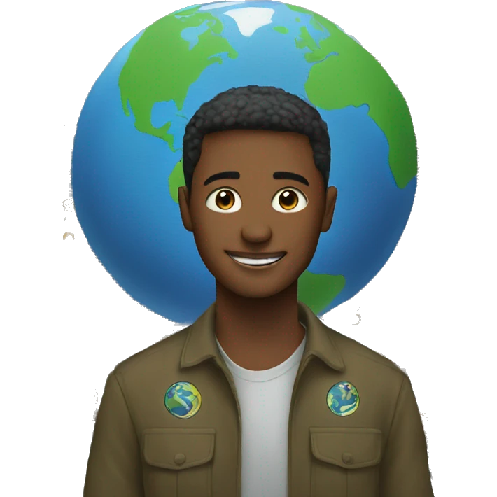 Earth with activists emoji