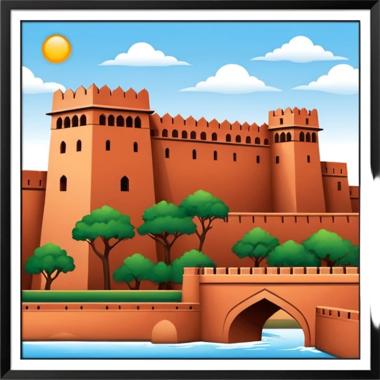 agra fort emoji