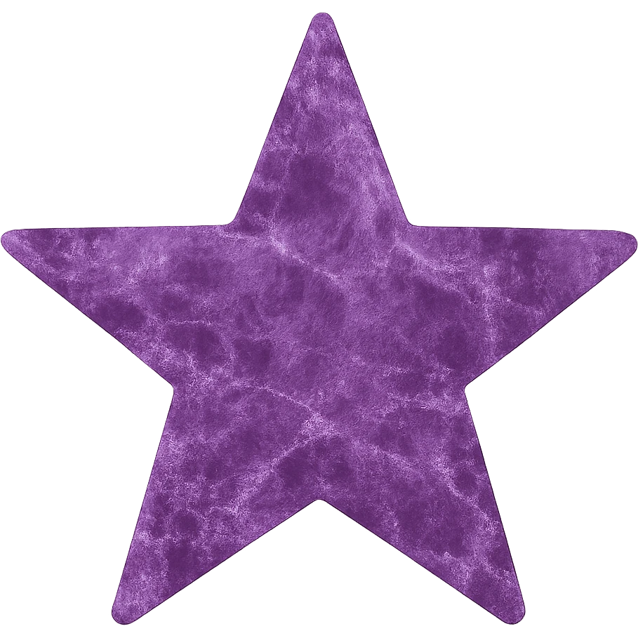 star with a purple marble texture, no background emoji