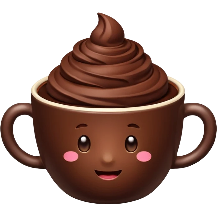 chocolate desert in cup emoji