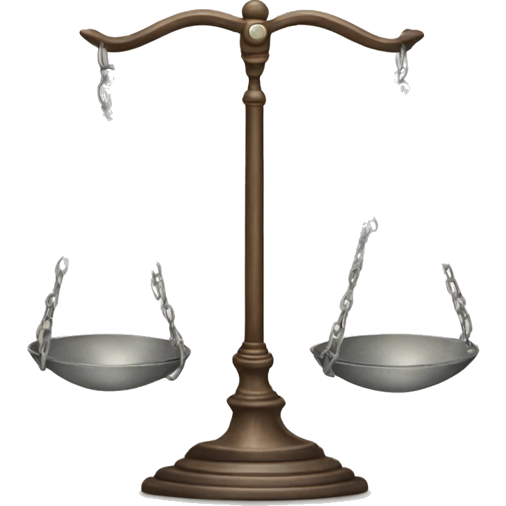 The scales on which the products are emoji