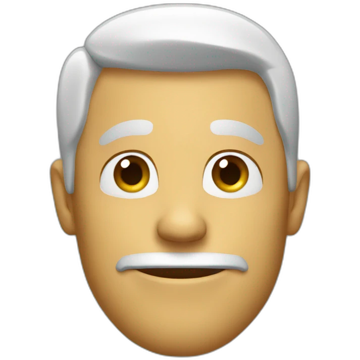 A man who is saying hi emoji