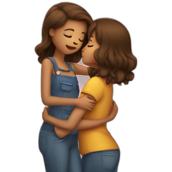Girl kiss girl emoji