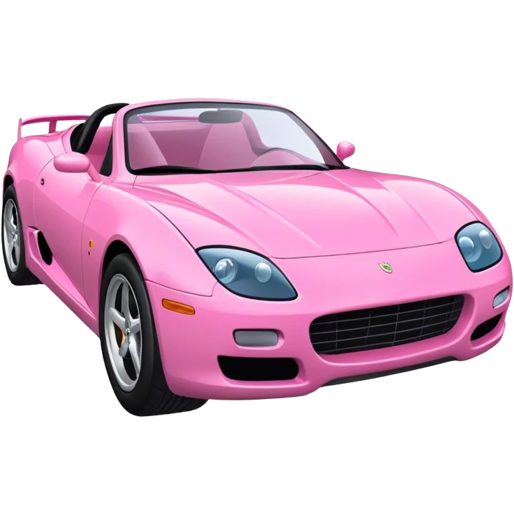 Voiture sportif rose  emoji