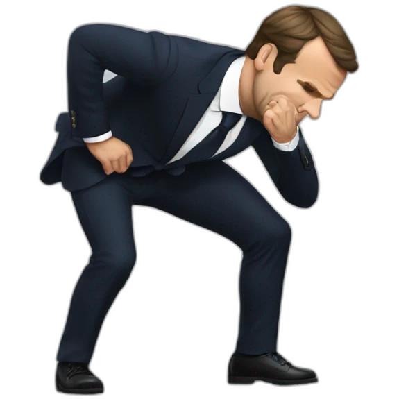 Macron twerk emoji