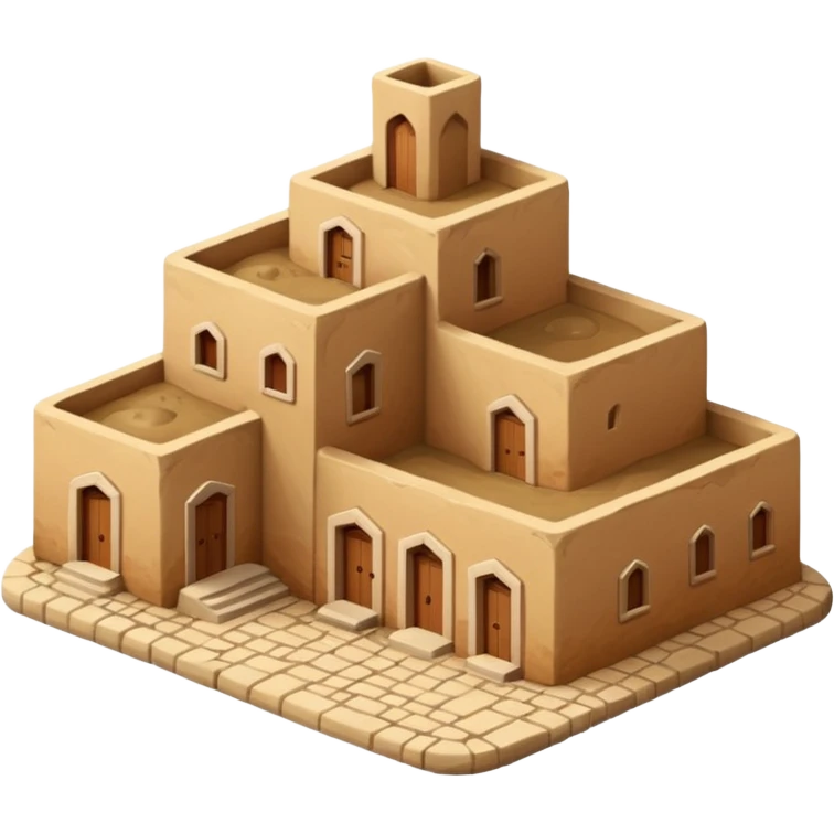 little city and small home, Iraqi-style emoji