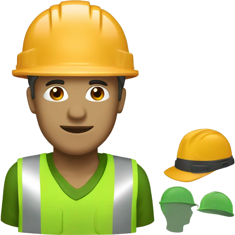 construction green hard hat helmet emoji