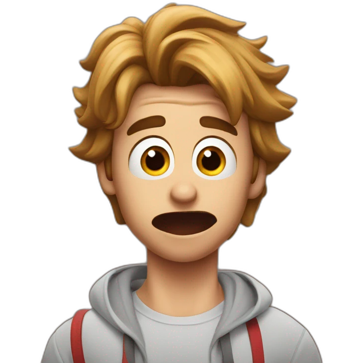 Spiderman looking surprised  emoji