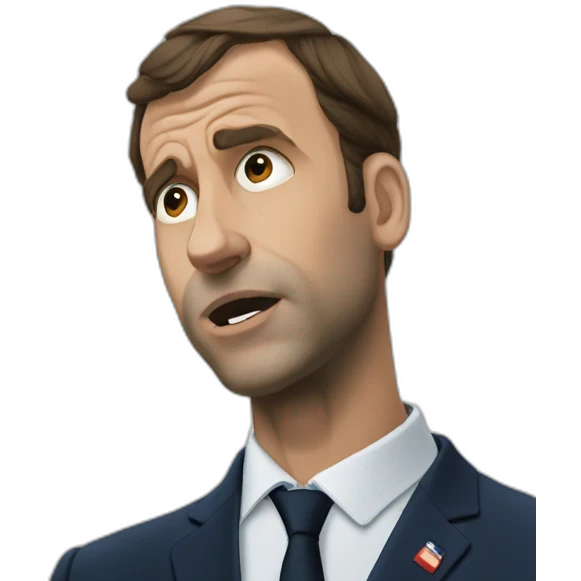 macron triste emoji