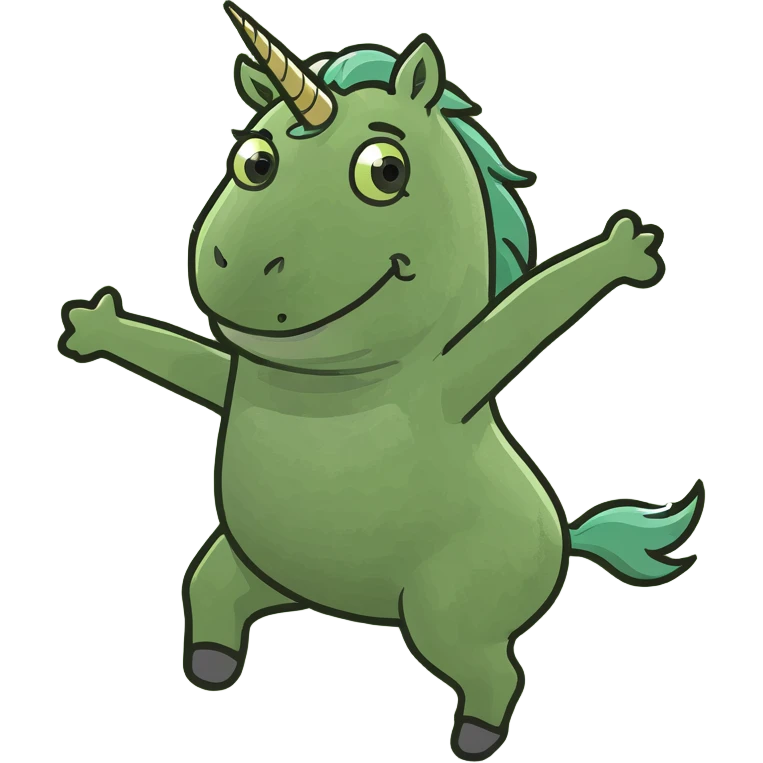Unicorn dancing  emoji