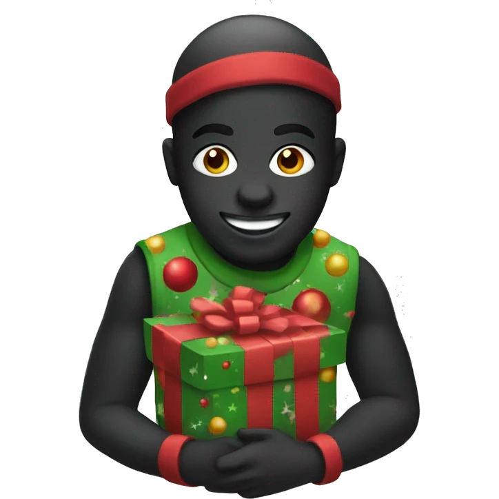 black christmas toy emoji
