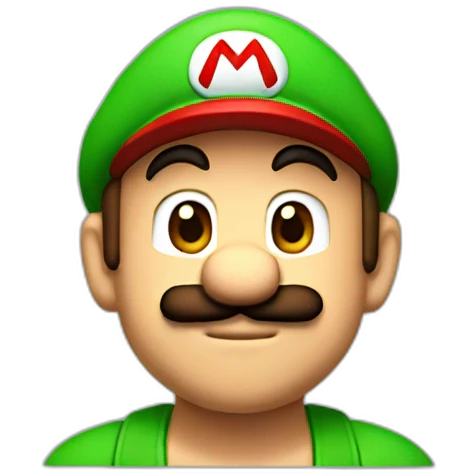 mario with no hat emoji
