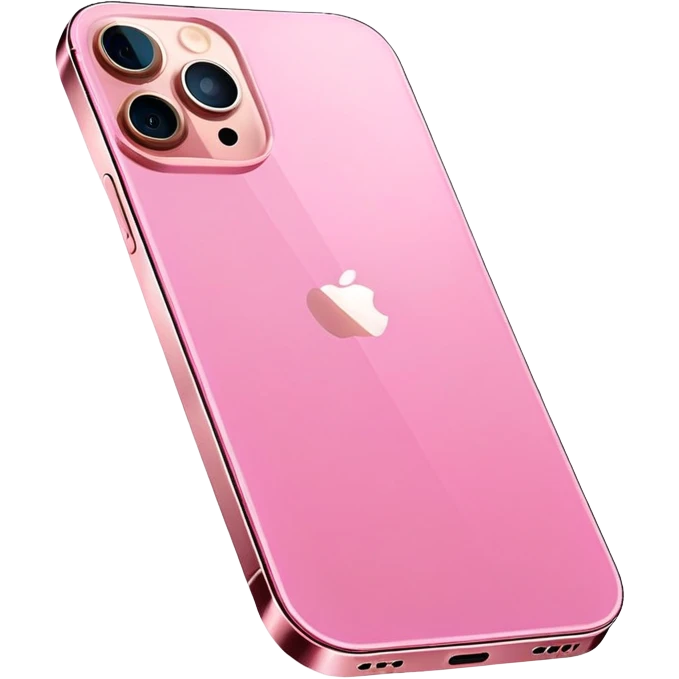 Pink iphone 12 pro max emoji