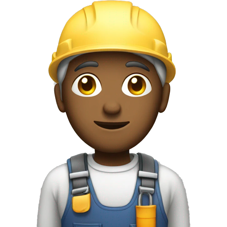 Worker with pvc window emoji