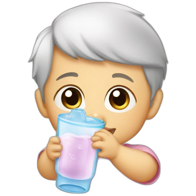 Baby drink water emoji