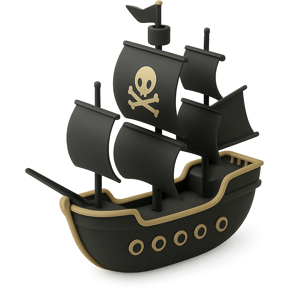 pirate ship emoji
