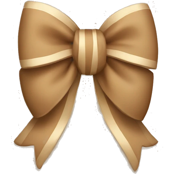 Light Brown bow  emoji