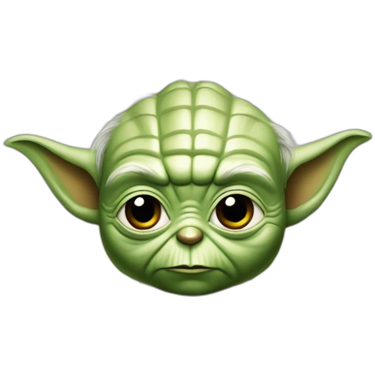 Yoda con cara de decepcion emoji