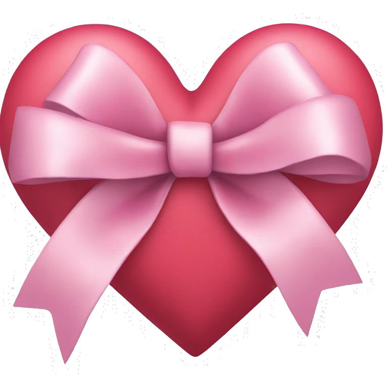 Heart with bow on it emoji